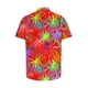 thumbnail image 5 of Blusa y camisa de manga corta con cuello vuelto para hombre, blusa informal con botones y estampado hawaiano, blusa de manga corta con cuello vuelto para hombre, 5 of 7