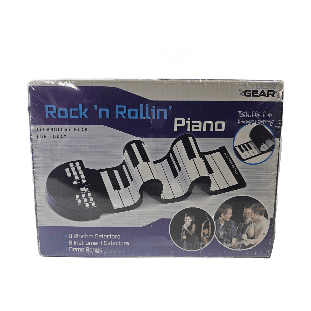 Cyber Gear Rock n' Rollin' Roll Up Piano Rubber 37 Key