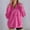 Hot Pink, variant on Antqov Sweatshirt for Women, Pullover Solid Color Lapel Quarter Zip Tops, Outdoor Fitness Running Trendy Casual Shirts