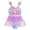 Purple, variant on lnmuld Kids Swimsuits with Layered Skirt and Scale Design for Summer Beach Pool Color:Light Purple,Size:4-5 Years