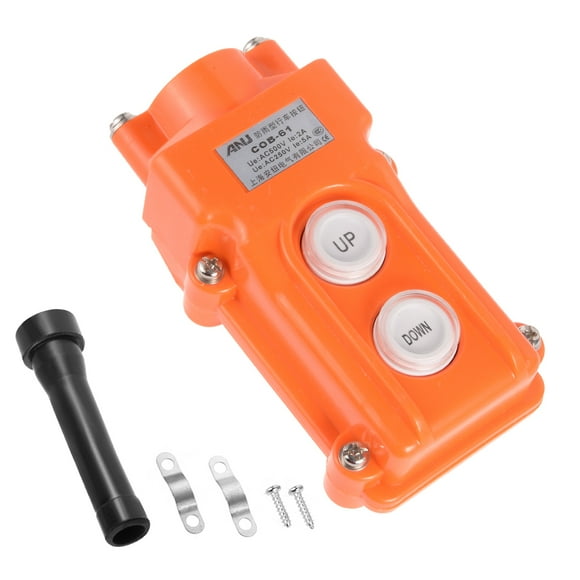 Unique Bargains Rainproof Hoist Crane Pendant Control Station Push Button Switch Up Down