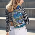 thumbnail image 5 of Lsque Christmas Tree Pattern Canvas Daypack, Durable Backpack, High-quality Versatile Backpack,Vintage Compact Backpack-Medium, 5 of 6