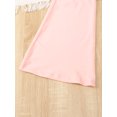 thumbnail image 5 of 14T Big Girls Clothes 14T Girls Pants 2PCS Girls Solid Color Pants Big Girls Bell-bottomed Pants Pink and Black, 5 of 7