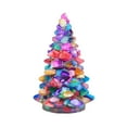 thumbnail image 2 of Christmas Tree Figurine Crystal Christmas Tree Decoration Resin Crystal Christmas Tree Beautiful Unique Xmas Christmas Decoration Xmas Ornament for Fireplace Tabletop Centerpiece with Gift Box, 2 of 8
