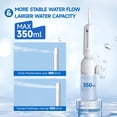 thumbnail image 4 of Morfone Portable Bidet for Travel, High Pressure Electric Handheld Sprayer 350ML with Dual Spray Modes, Rechargeable Waterproof Travel Bidet for Women, Men,White, 4 of 9