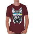 thumbnail image 1 of Awkward Styles Cat T-Shirt Sunglasses T Shirts for Men, 1 of 4