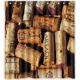 thumbnail image 1 of ABPHQTO Cortina de ducha romántica de vino tinto Cortina de ducha impermeable 160x180 cm, 1 of 2