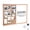 60x90cm, variant on Koiauber Dry-Erase Cork Board Combo,Magnetic Whiteboard And Bulletin Board Combination,Wooden Frame Vision Board with Markers Push Pins for Office Home