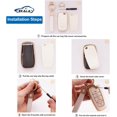thumbnail image 4 of HAHDAXIA for Ford Key Fob Cover with Leather Key Fob Keychain, 5 Buttons Soft TPU Keys Shells Girly White Key Fob Cover Compatible with Ford Explorer Fusion F150 Edge Escape Expedition Lincol, 4 of 6