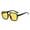 Yellow, variant on Oversized Aviator Sunglasses for Women Men - Retro 70s Square Shades Sun Glasses Yellow