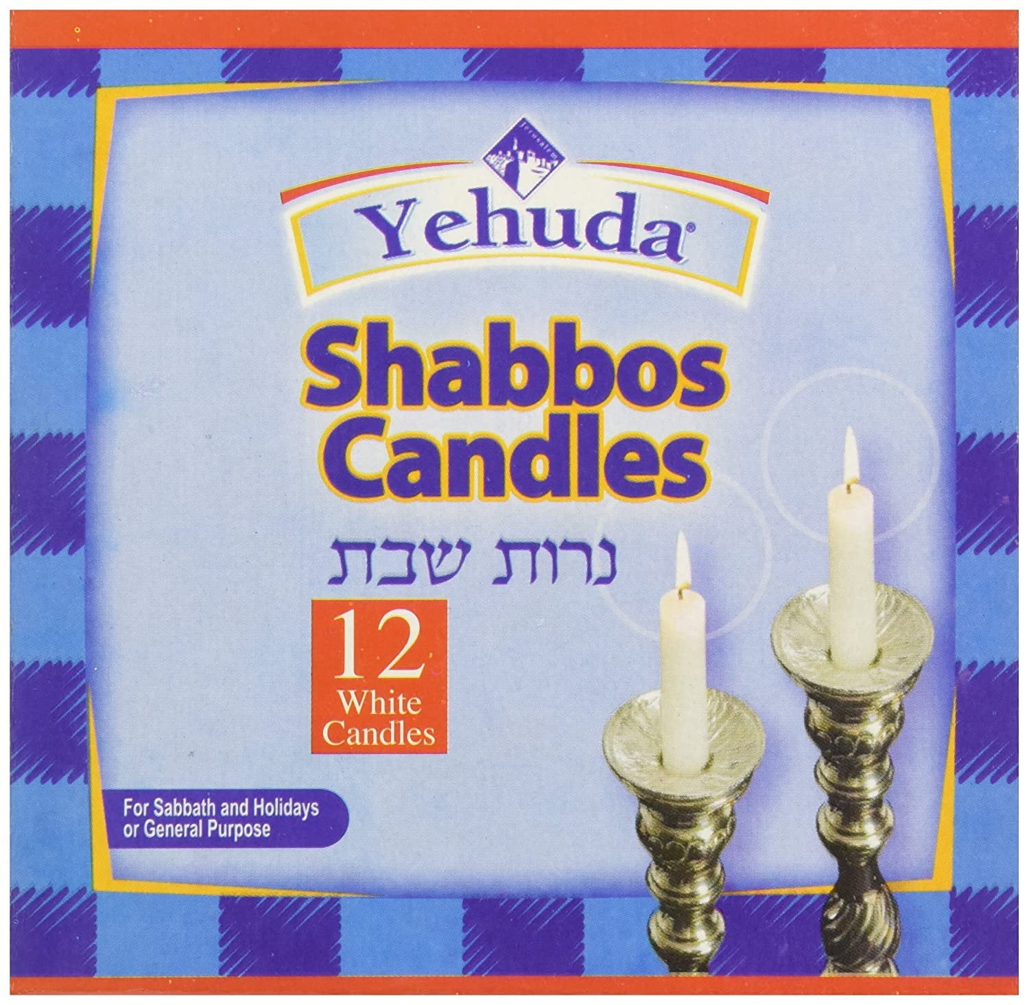 Yehuda BG19847 Yehuda Sabbath Candles, 24x12EA