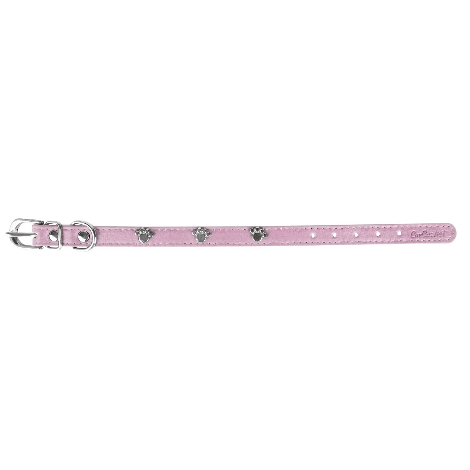 CUECUEPET Adjustable Dog Collar with Embellished Paw Bling Charms [Multiple Sizes]