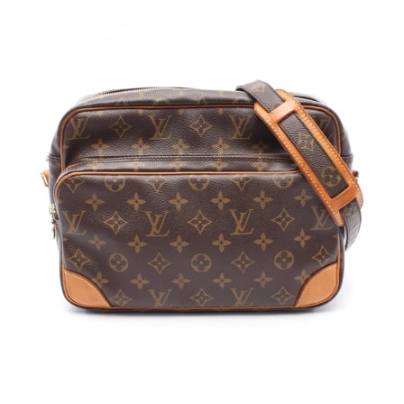 Pre-Owned Louis Vuitton Nile Shoulder Bag Coated Canvas Leather Monogram Women's... (Fair)