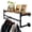 Black-24 Inch, variant on Black 30 Inch Wall Mounted Clothes Rack Industrial Pipe Garment Bar with Wood Shelf