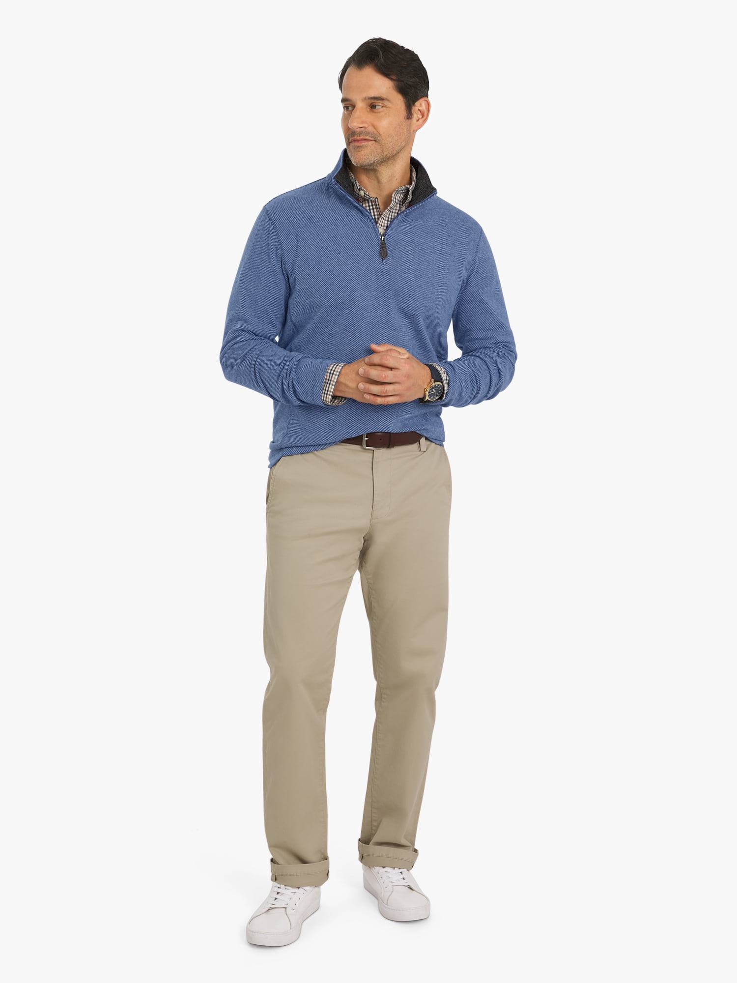 Chaps Men's & Big Men's Woodland Quarter Zip Sweater, Sizes S-2XL