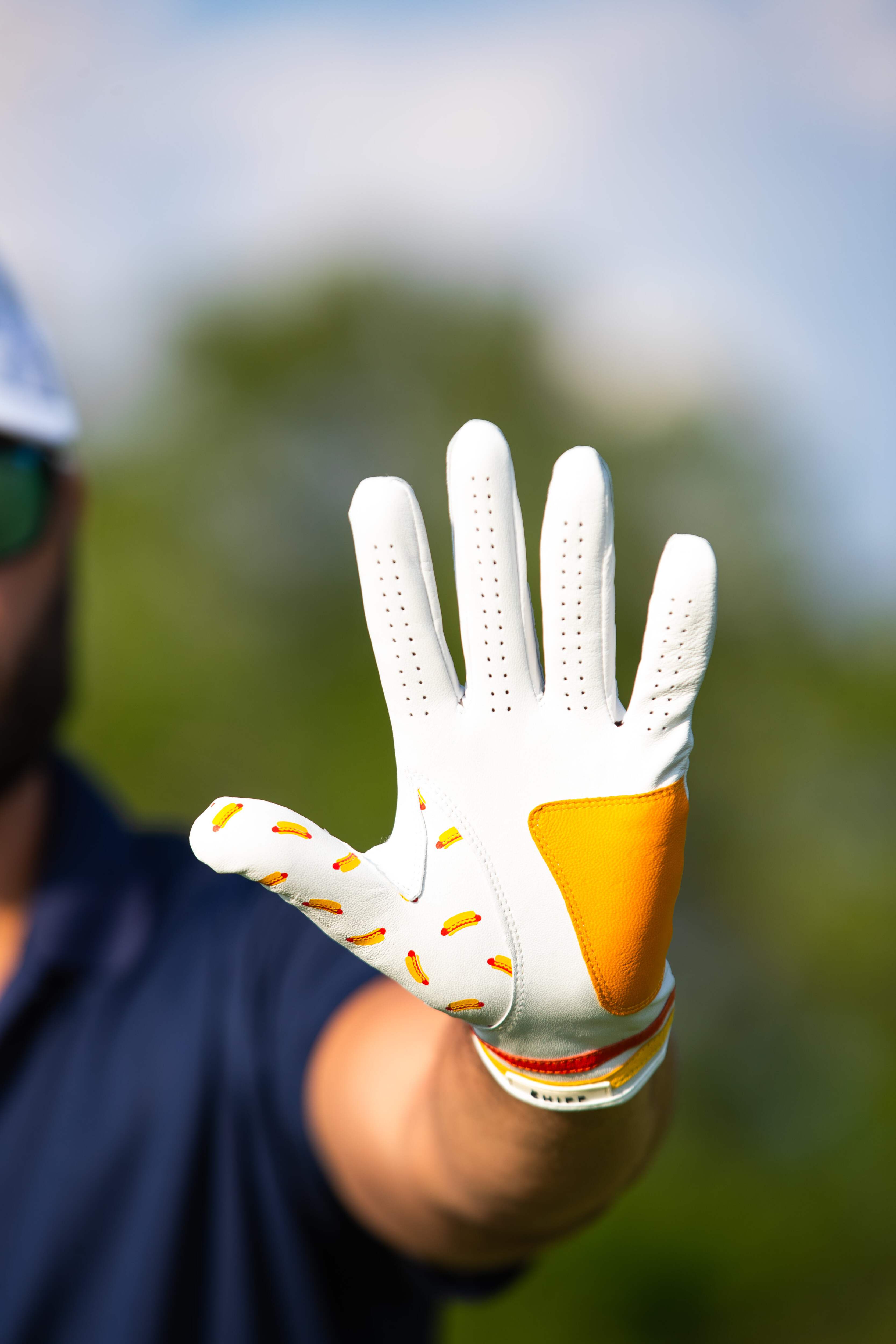 Hot Dog Glizzy Golf Glove | Premium Cabretta Leather & Supportive Palm Pad