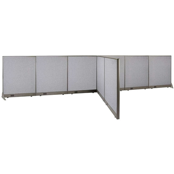 GOF T-shaped Freestanding Partition (72”D x 216”W x 48”H) Office Room Divider, Privacy Screen, Workstation Cubicle