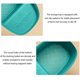 thumbnail image 5 of Cesta coladora de fregadero de plástico azul multifuncional, colador de cocina de 21x13,5x7,5 cm para verduras, pasta, bayas - Escurridor de alimentos colgante con base antideslizante, fácil de, 5 of 5