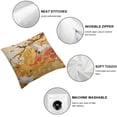 thumbnail image 4 of Acheng Throw Pillow Cover Beautiful Kimono of Japan Square Pillowcases Asia Gold Lovely Origami Palm Sakura Modern Cushion Cover Home Decor,2 Pcs White, 4 of 6