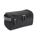thumbnail image 1 of Neceser de viaje multifunción para artículos de aseo, portátil, colgante, organizador de cosméticos, gran capacidad, impermeable, color negro., 1 of 5