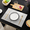 Gray/white, variant on YumSur Set of 6 Placemats,11.8x17.7in PVC Non-Slip Washable Place Mats, Tear-Resistant Heat-Resistant Placemats