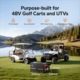 thumbnail image 2 of LiTime 48V 150Ah Lithium Golf Cart Battery, 15000+ Cycles Life Battery, Perfect for Golf Carts, Trolling Motors, 2 of 9
