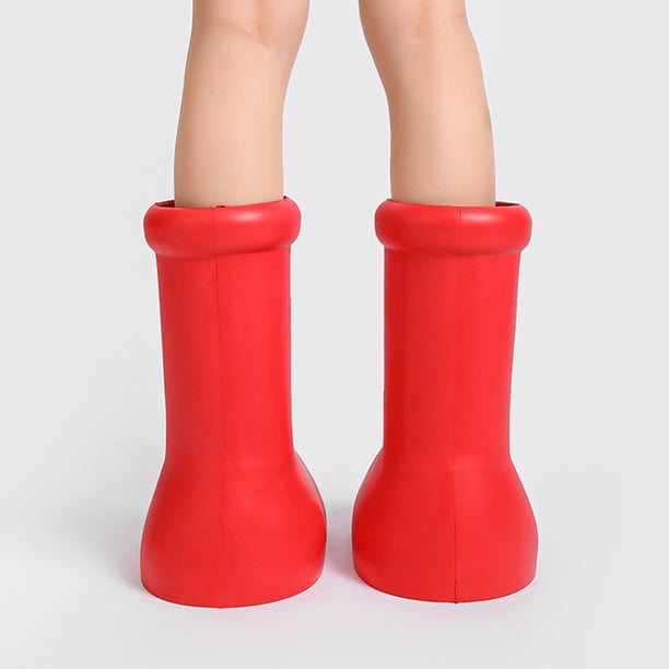 Zapatos Botas casuales rojas Resbalón en botas de fiesta de punta redonda Decoraciones de cosplay (Rojo 45) Wdftyju Tenis De Mujer Tenis De Hombre