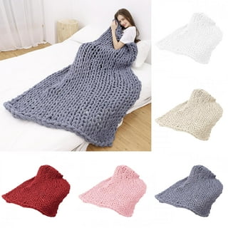 Thick Winter Warm Fleece Quilted Leggings Stretchy Chunky Knit Blanket Yarn  Hand
