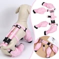 thumbnail image 2 of Reusable Protective Dog Booties Indoor Outdoor Lined Protectors Leg Braces Wrap Footwear Pet Supplies, 2 of 6
