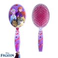 thumbnail image 5 of Frozen Hair Brush with Magical Sparkling Leaves Confetti Hair Brush, Purple - Kids Hair Brush Ages 3+, 5 of 7