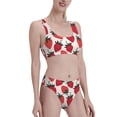 thumbnail image 4 of High Waisted Bikini Sets For Women, Cute Strawberries Print Swimsuits Tummy Control, Two Pieces Bathing Suit, 4 of 8