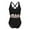 Black, variant on Women's 2025 Fashion Swimsuit Cut out Swimsuit Set V Neck Front Criss Cross Swimsuit Summer Beach Wear Clearance Swimsuits for Women