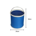 thumbnail image 2 of Clearance! Fdelink Folding Storage Waterproof Folding Bucket is Convenient Environmentally Friendly Wear Resistant Blue, 2 of 6