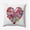 Pink, variant on 26" x 26" Simply Daisy Flowery Heart Polyester Accent Pillow, Fresh Green Qty 1