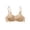 #0272-Khaki, variant on Women's Bras Seamless Wirefree Push Up Solid Intimates Daily Wear Soft Stretchy Supportive Lift Bralettes Gift