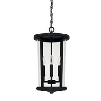 4 Light Outdoor Hanging Lantern In Transitional Style 12 High By 21.75 Wide Rain Or Shine Made For Coastal Environments-Black Finish Capital Lighting