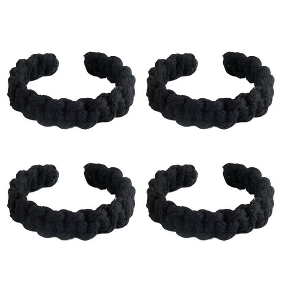 Ciwanning 4Pieces Jutes Curtain Holders Easy to Use and Perfect for Home Office Room Handmade Rope Curtain Holdbacks Tiebacks