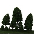 thumbnail image 4 of 12 Piezas jas Árbol De álamo Modelo Plástico Paisaje Tren .5-16cm 1: 500-1: 50 CUTICAT Modelo, 4 of 8