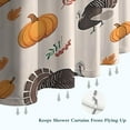 thumbnail image 6 of Happy Thanksgiving Turkey Fall Pumpkin Shower Curtain 36"x72" ,Bathroom Decorative Shower Curtains Set with 12 Hooks,Modern Waterproof Washable Shower Curtain, 6 of 6