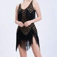 thumbnail image 4 of Wancir Women's Sparkly Sequin Mini Dress Shimmer Loose Short Shift Cocktail Party Dress with Fringe Hem, 4 of 4