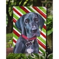 thumbnail image 3 of Black Great Dane Puppy Candy Cane Holiday Christmas Garden Flag, 3 of 5