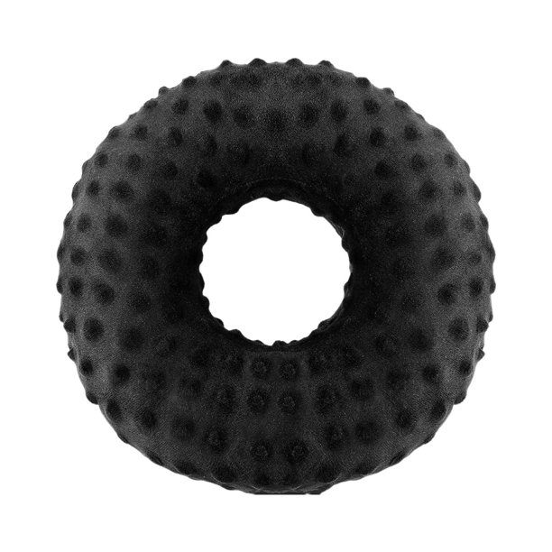 Almohada para perforar orejas, almohada de donut, de viaje, lavable, suave, de esponja PP, regalo para adultos. Negro