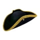 thumbnail image 5 of Gorra pirata elegante y versátil con tres picos para actuaciones, fiestas y disfraces. Sombrero con ala de doble encaje, 5 of 7