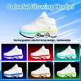 thumbnail image 5 of 2-in-1 Roller Skate Shoes & Sneakers,LED Roller Shoes,Shoes with Wheels for Men,Light Up Roller Skates Suitable for Outdoor Fun & Sports Skating, 5 of 8