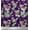 Dark Purple, variant on Soimoi Black Cotton Duck Fabric Bunny Rabbit & Flamingo Bird Printed Fabric 1 Yard 44 Inch Wide