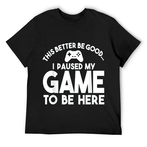 Mens Gaming TShirt, Funny Gamer Tee, Novelty Gaming Tee, Bro Gift T-Shirt Black