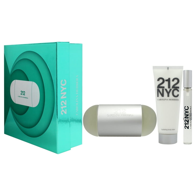 Carolina Herrera 212 NYC , 3 Pc Gift Set 3.4oz EDT Spray