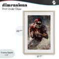 thumbnail image 4 of Stupell Industries Contemporary Eye On The End Zone Birch Framed Print Under Glass, 17 x 23, by Ray Powers, 4 of 8