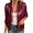 Burgundy, variant on Women's Sequin Bomber Jacket, Zip Up Stand Collar Long Sleeve Glitter Fashion Party Outerwear Gold M