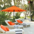 thumbnail image 6 of ABCCANOPY 7.5ft Outdoor Market Hand Push Patio Umbrella,12+Colors, Orange, 6 of 8